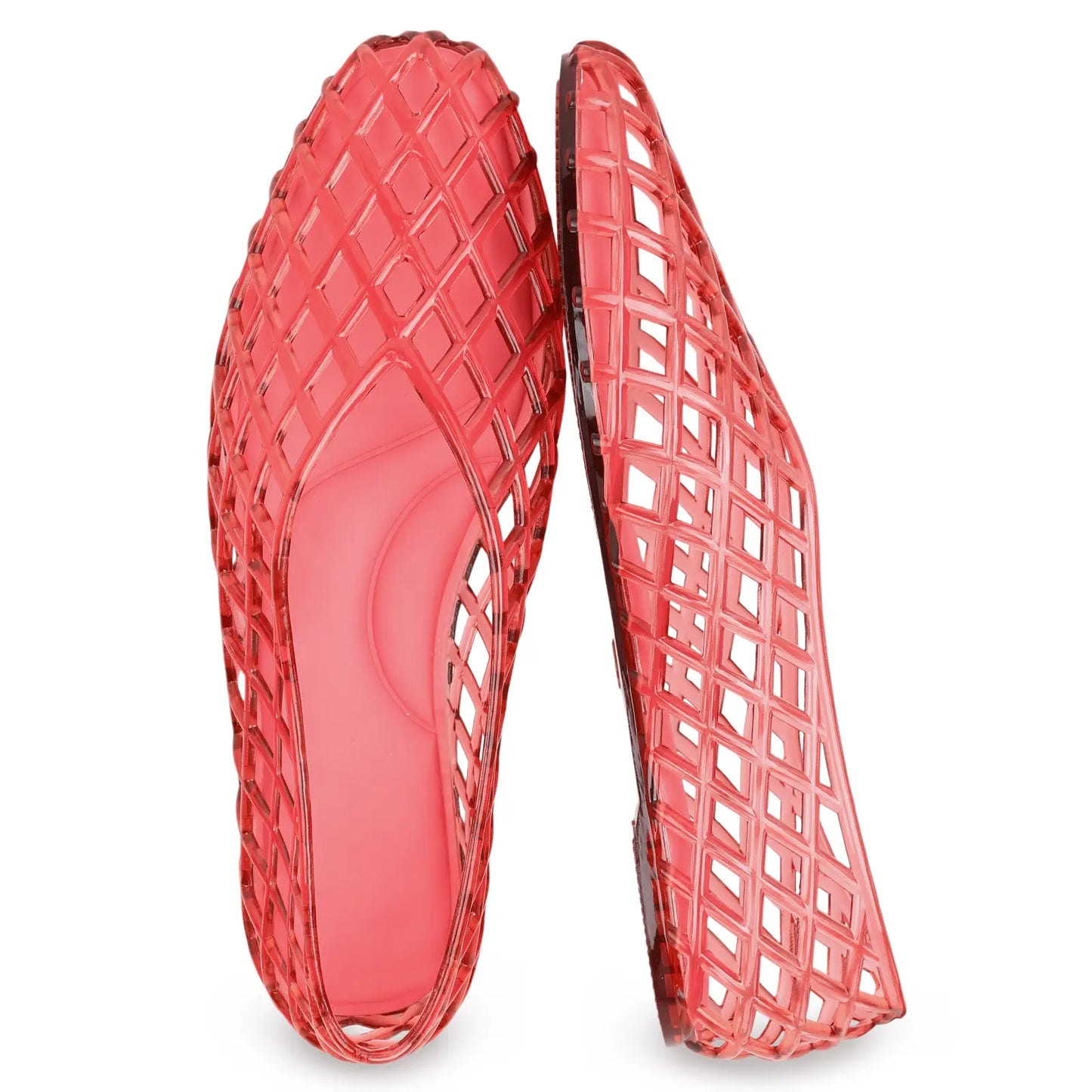 NovaSteps Aria — Woven Jelly Ballet Flats | Breathable Slip-On Shoes for Women