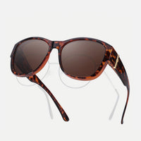 Leopard Print Frame Polarized Brown Lens
