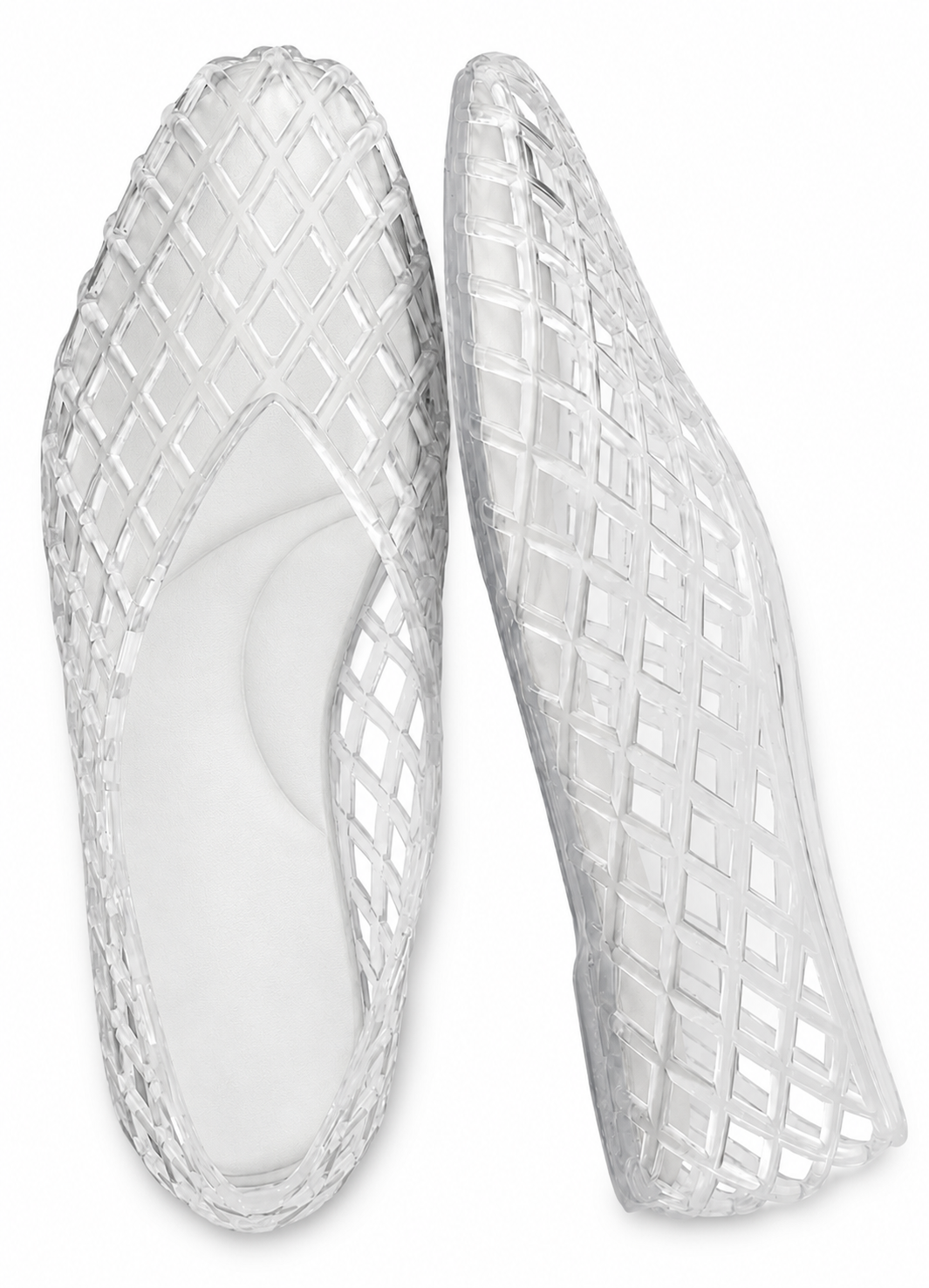 NovaSteps Aria — Woven Jelly Ballet Flats | Breathable Slip-On Shoes for Women