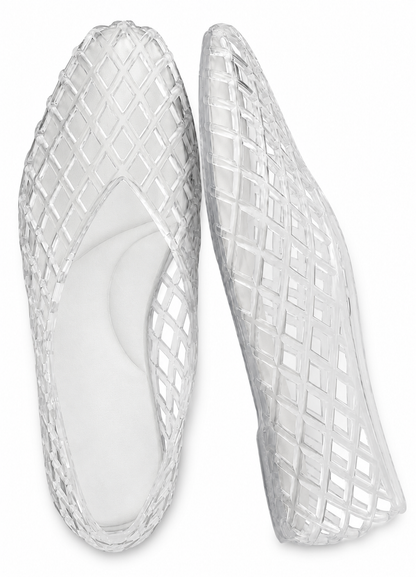 NovaSteps Aria — Woven Jelly Ballet Flats | Breathable Slip-On Shoes for Women